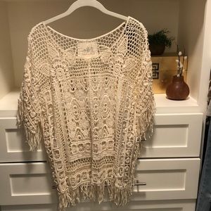 Boho fringe top.